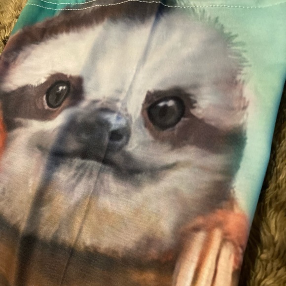 The Cutest Sloth FACE & NECK Covering NEW Adult Colorful - Picture 2 of 8